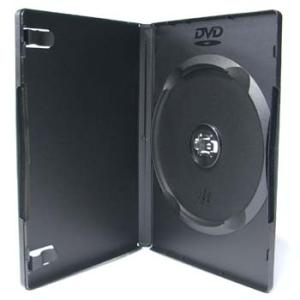 DVDケース トールケース シングルタイプ ソフトケース 1枚収納15mm厚Mロック ブラック 10...