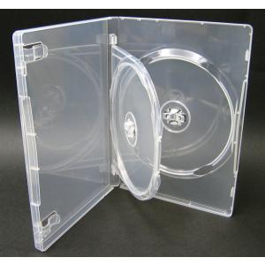 DVDケース トールケース 2枚収納 スーパークリア 15mm厚Mロックフリップタイプ10個