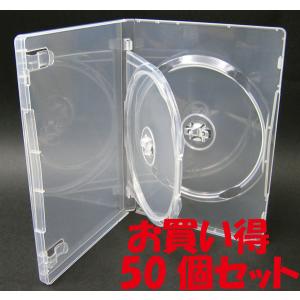 DVDケース トールケース 2枚収納 スーパークリア 15mm厚Mロック