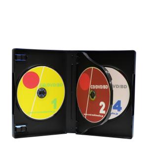 DVDケース トールケース 4枚収納 ブラック 27mm厚Mロック 1個｜ovalmultimedia