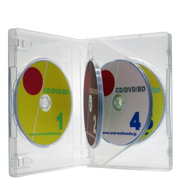 DVDケース トールケース 6枚収納 クリア 27mm厚Mロック 1個 ブルーレイケースとしても オ...