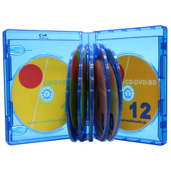 27mm厚に12枚収納 ブルーレイディスクケース 1個K Blu-ray Discロゴ有