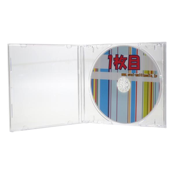 CDケース 標準サイズ10mm厚1枚収納ジュエルケースクリア ケースクリア・クリアトレイ 3個 標準...