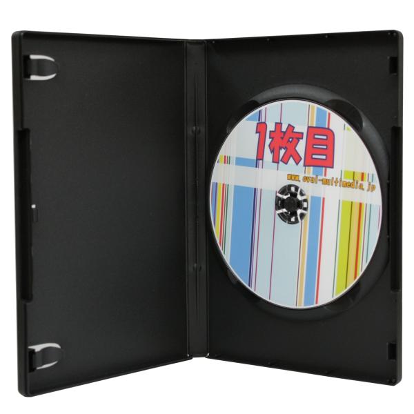 DVDケース 標準サイズ 15mm厚 1枚収納 トールケース ブラック1個 ロゴ無し ブルーレイケー...
