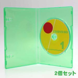 ポップマンボウトールケース1枚収納 クリアミント 2個 cd/DVD/Blu-rayDiscケースとして便利｜ovalmultimedia