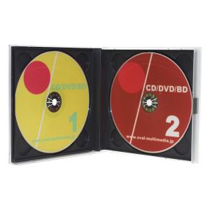 日本製17mm厚の貴重なケース CD DVD Blu-rayDiscを2枚収納DUOケース