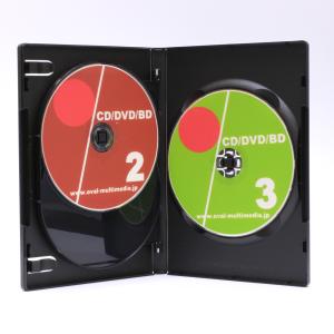 DVDケース 3枚収納 トールケース ブラック...の詳細画像1