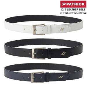 PATRICK D/S LEATHER BELT 241-730/241-731/241-732 パトリック メンズ ダブルスラッシュ レザーベルト ゴルフ｜ovdgolfshop2