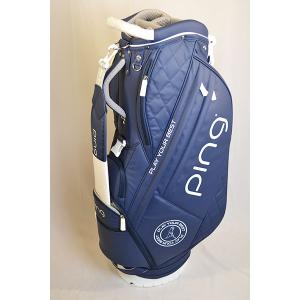 【展示品数量限定】PING ピン CB-L2303 NAVY ソフトPUスタンドキャディバッグ　定価50000｜ovdgolfshop