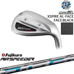 【工房カスタム】XSPIRE AL-FACE ウェッジ フェース：ブラック[WD]ムジークMUZIIK AIR SPEEDER エアー スピーダー フジクラ Fujikura｜ovdgolfshop