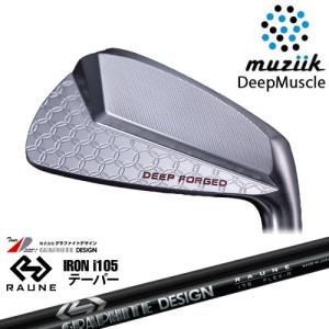 DeepMuscle II  Forged アイアン 6-Pw(5本set)[6P]ムジークMUZIIK RAUNE IRON i105(テーパー)ラウネ グラファイトデザイン｜ovdgolfshop