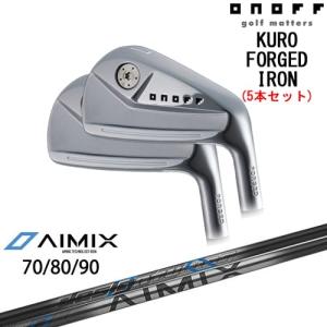 ONOFF KURO(クロ) FORGED IRON 2024年モデル アイアン5本set(6I-PW)[6P]オノフONOFF AIMIX エイミング アイアン デザインチューニング｜ovdgolfshop