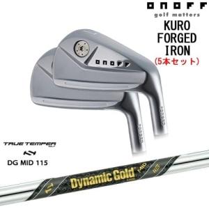 ONOFF KURO(クロ) FORGED IRON 2024年モデル アイアン5本set(6I-PW)[6P]オノフONOFF Dynamic Gold MID 115 TRUE TEMPERトゥルーテンパー｜ovdgolfshop