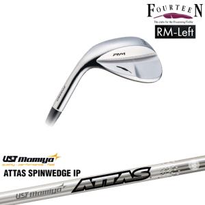 【工房カスタム】RM-Left（左用）ウェッジ[WD]フォーティーンFOURTEEN ATTAS SPINWEDGE IP アッタススピンウェッジUSTmamiya｜ovdgolfshop