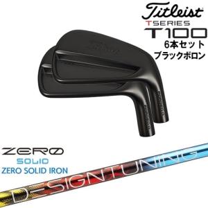 Titleist T100 アイアンセット6本　PW〜5番 アイアン 5本セット T100 #6～9、PW《N.S. PRO 105T スチールシャフト