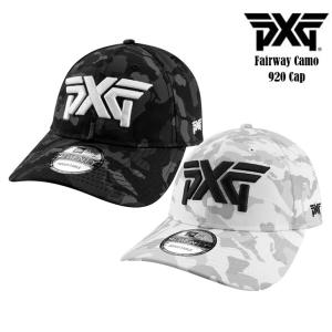 PXG Fairway Camo 9TWENTY Unstructured Cap フェアウェイカモ 920キャップ 帽子 NEW ERA ニューエラ ゴルフキャップ H-UHW42-EP-W/H-UHW43-EP-B｜ovdgolfshop