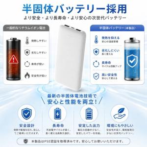 モバイルバッテリー 10000mAh 半固体 ...の詳細画像1