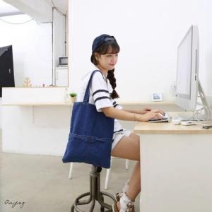 デニムトートバッグ デニムトート デニム トー...の詳細画像1