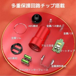 カーチャージャー シガーソケット 充電器 超小...の詳細画像3