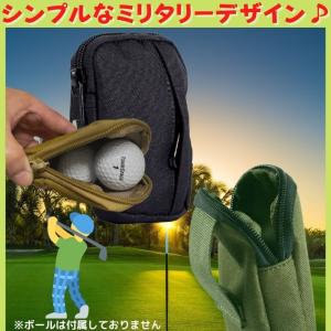 ミリタリー ゴルフ ボールケース ボールホルダ...の詳細画像2