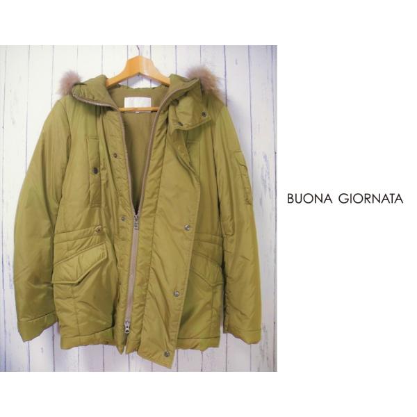 アレルギー体質の方にも◎　BUONA　GIORNATA（ボナジョルナータ）リアルファー付きナイロンブ...