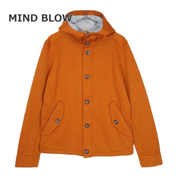 ◎スウェットブルゾン◎MIND BLOW マインドブロウ ボタン留め ジップアップ 長袖パーカー オ...