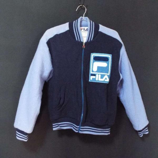 【1990s ヴィンテージ】FILA フィラ 裏ボア 肉厚 ウール100% スタジャン ジャンパー｜...