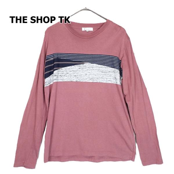 THE SHOP TK（タケオキクチ） 丸首 長袖シャツ（カットソー） あずき色 Mサイズ 【湘南倉...