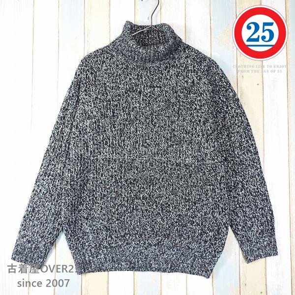 【スタイルが綺麗に見えるざっくりニット】BROWNY STANDARD　ハイネック ミドルゲージ 長...