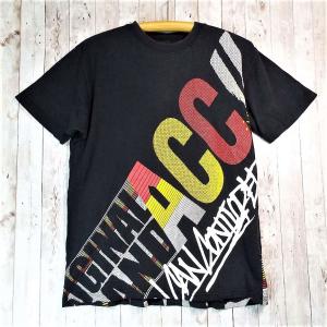 【アート集団のデザインTシャツ】ACC（ASIAN CAN CONTROLERZ）デジタル　グラフティ　半袖　Tシャツ｜ブラック｜Mサイズ｜USED古着｜over30