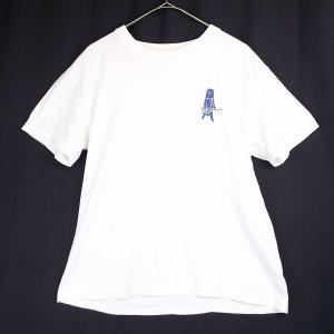 Mサイズ｜スピ　ギターキャラクター　UNITED ATHLE 5001−01 クルーネック Tシャツ カットソー 【湘南倉庫】メンズ古着 ユニセックス 白Tシャツ｜over30