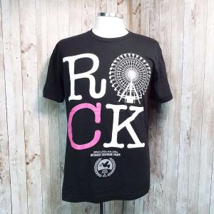 【ロックインジャパン2015】ROCK IN JAPAN 有名アーティスト名　ミュージシャン名　多数記載　観覧車　記念Tシャツ｜ブラック｜サイズ：M｜USED古着｜over30