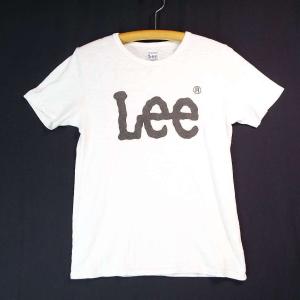 【ヴィンテージテイストが◎】LEE　リー　UNION MADE　タグ　ブランドロゴ　Tシャツ｜きなり（アイボリー）｜Sサイズ|USED古着｜over30