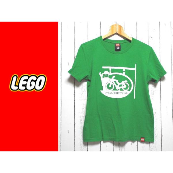 【ユニセックス】レゴ（ LEGO）　CYKELFORRETNING　デザイン入り 半袖Tシャツ（カッ...