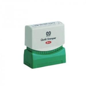 クイックスタンパー 既製品 13×42mm(Mタイプ) 見積書在中 タテ 青 QMT-7