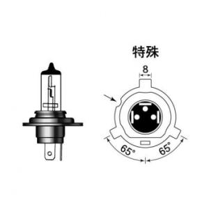 M＆Hマツシマ ハロゲンバルブ(1個) H4R 12v 60/35w S2ホワイトゴースト 131 ...
