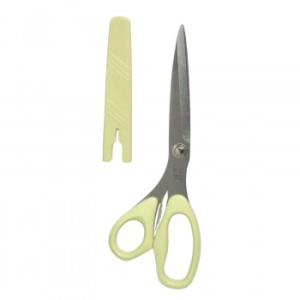 美鈴 パステルタッチ はさみ キャップ付 200mm イエロー 885-2