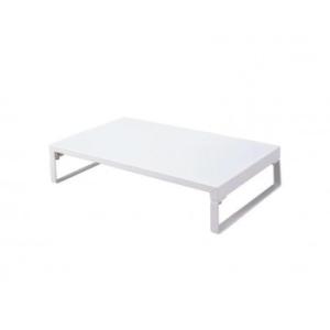 LIHIT LAB.(リヒトラブ)　机上台　ロータイプ　白　高さ80mm　幅390mm　A-7330...