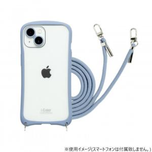 iPhone15/14兼用背面型ケース i.Color Sky Blue iP23-61-ICSH0...