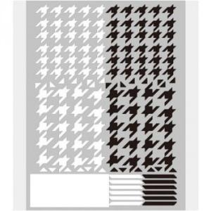 TSUMEKIRA(ツメキラ) ネイルシール 千鳥格子Grande ホワイト＆ブラック NN-CDR...