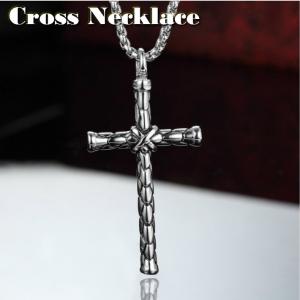 ネックレス 十字架 クロス メンズ レディース ペンダント トップ  チタン