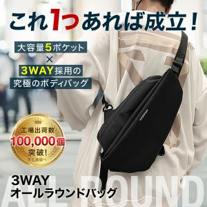 小型防水ボディバッグ メンズ レディース 軽量...の詳細画像1