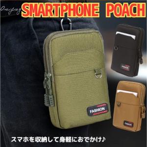 スマホポーチ カラビナ メンズ スマホバッグ ...の詳細画像1