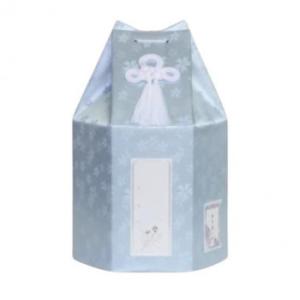 ペット供養 六角袋(サクラ柄) ブルー 5寸 12入 060560