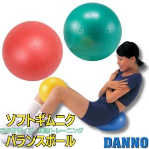 ダンノ ソフトギムニクバランスボール イタリア製 トレーニング ヨガ エクササイズ 自宅 リハビリ 体幹強化 レッド イエロー ブルー