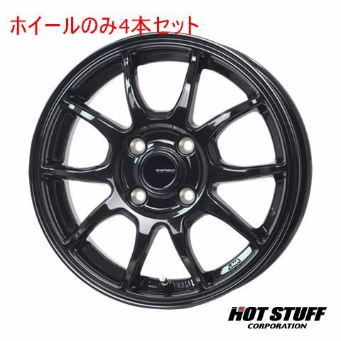 4本セット HOT STUFF G.speed G-06 メタリックブラック (MBK) 15インチ...