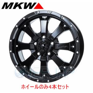 MKW 18インチホイール スタッドレス 4本セット　２６５／６０／Ｒ１８ ホイール4本セット MKW MK-46 グロスブラック (GlossBlack) 18