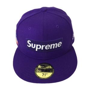 【未使用品】SUPREME シュプリーム 20AW world Famous Box Logo New era 紫 58.7cm 7 3/8【中古】｜overlap