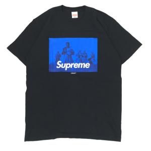 【中古】Supreme シュプリーム x アンダーカバー UNDERCOVER Seven Samurai Tee 七人の侍 セブンサムライ Tシャツ 黒 青 BLACK 半袖 L｜overlap