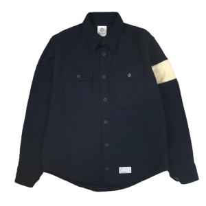 【中古】VISVIM ヴィズヴィム ビズビム AHAB WOOL SHIRT ウールシャツ アームライン S｜overlap